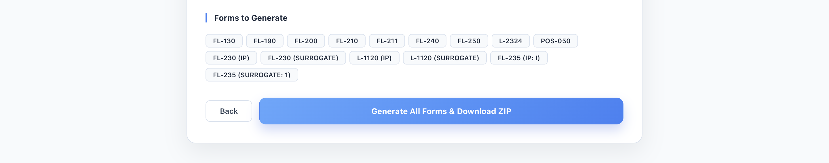 FirmFlow PBO generate and download screen